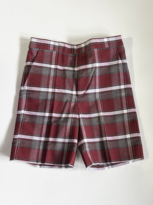 Flat Front Shorts Plaid 54