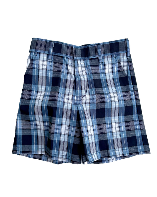 Flat Front Shorts Plaid 76
