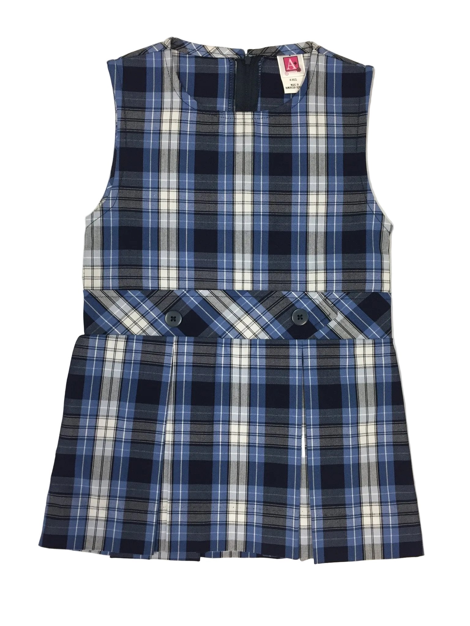 Drop Waist Jumper Plaid 76 6H
