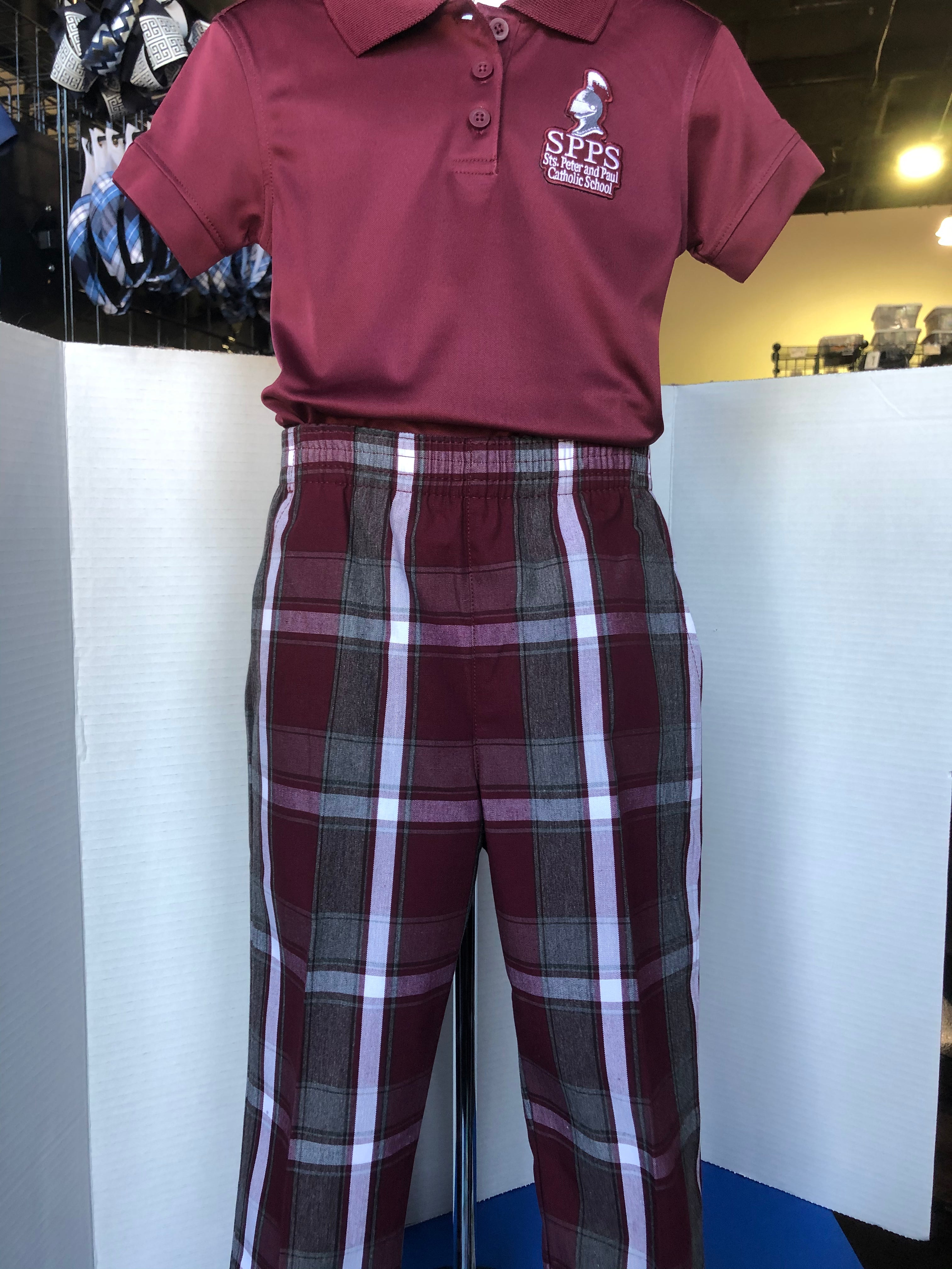 Pull on 2025 plaid pants