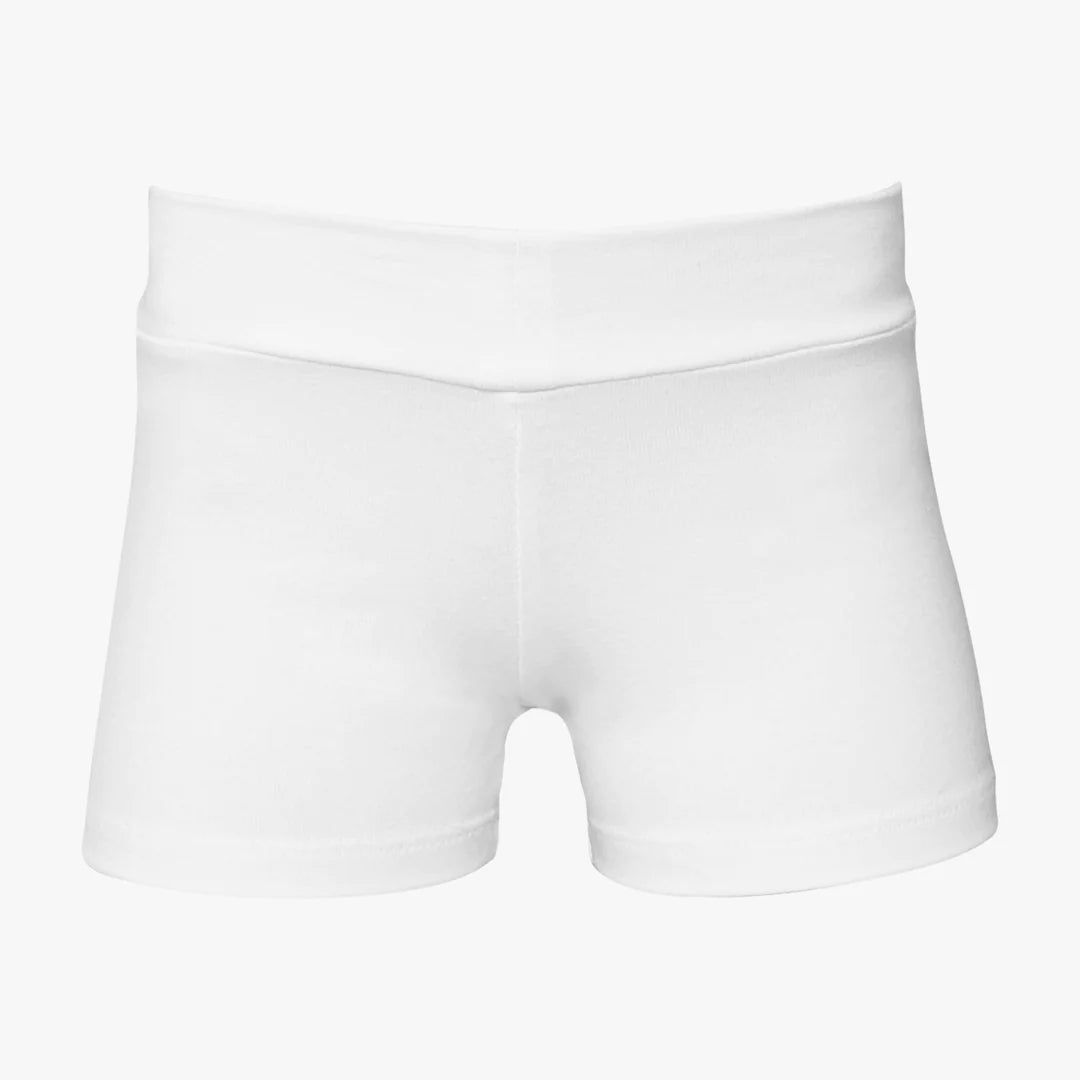 White modesty shorts sales