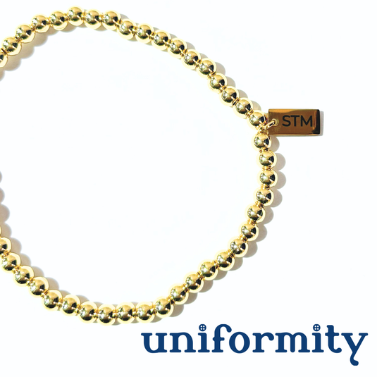 School Spirit Gold Seed Bracelets