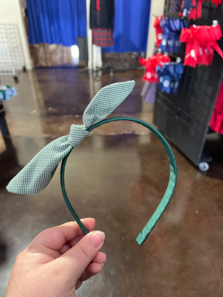 Load image into Gallery viewer, Hair Accessories Forest Micro Gingham
