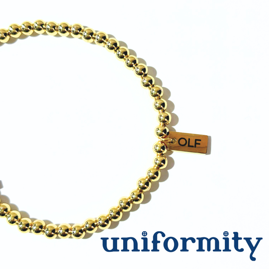 School Spirit Gold Seed Bracelets
