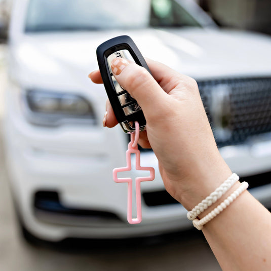 Cross Charm Keychain
