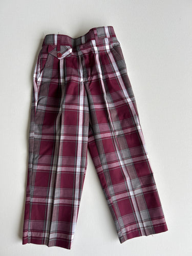 Girls Pants Plaid 54