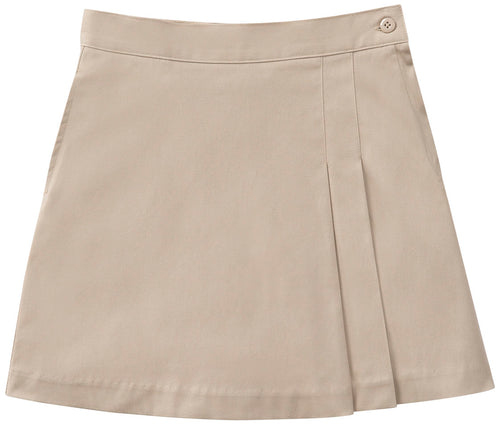 CR Double Pleat Skort Khaki