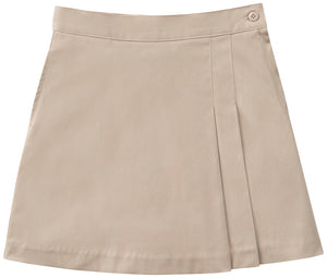 CR Double Pleat Skort Khaki