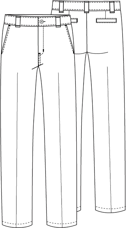 CR Stretch Twill Narrow Leg Pants Navy