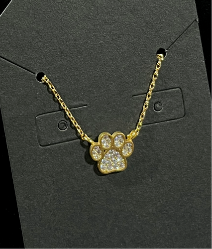 Paw Print Charm Necklace