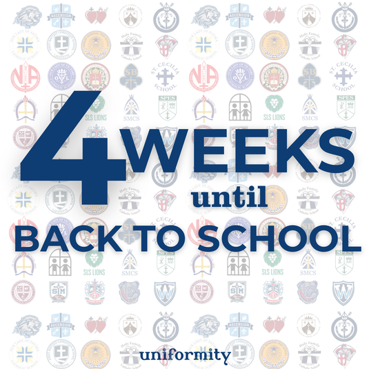 4 Weeks Until Back to School!
