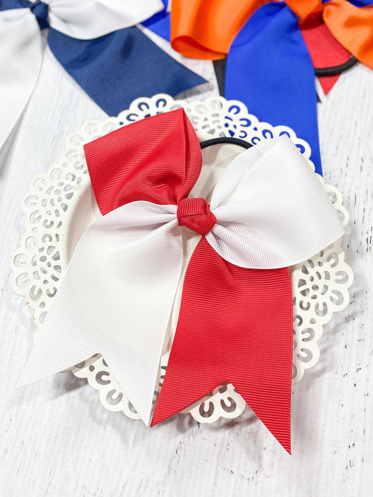 Two Color Cheer Bows