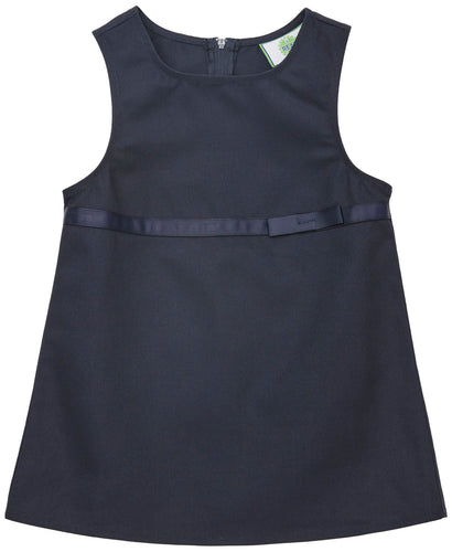 Empire Waist Jumper w/Ribbon Bow Navy