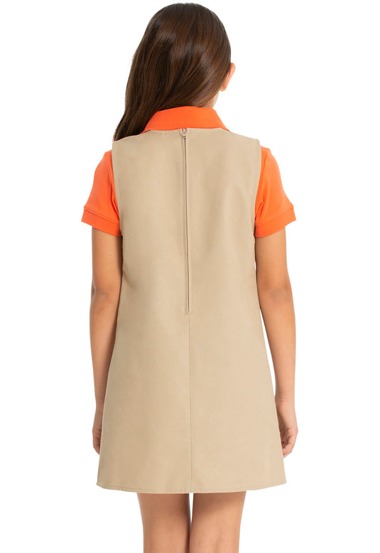 Empire Waist Jumper w/Ribbon Bow Khaki