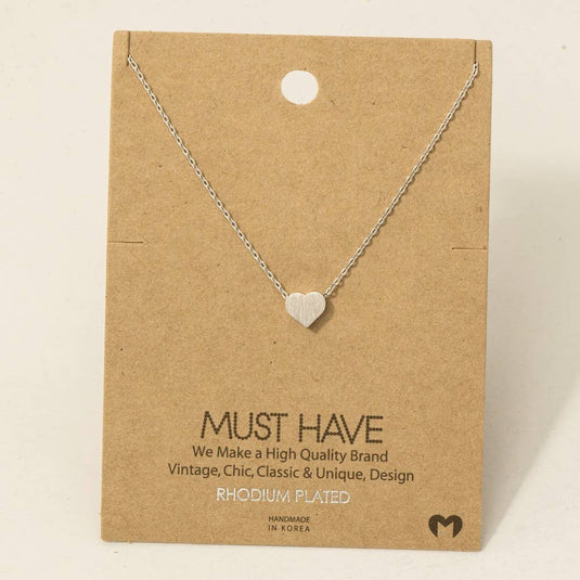 Dainty Heart Pendant Necklace
