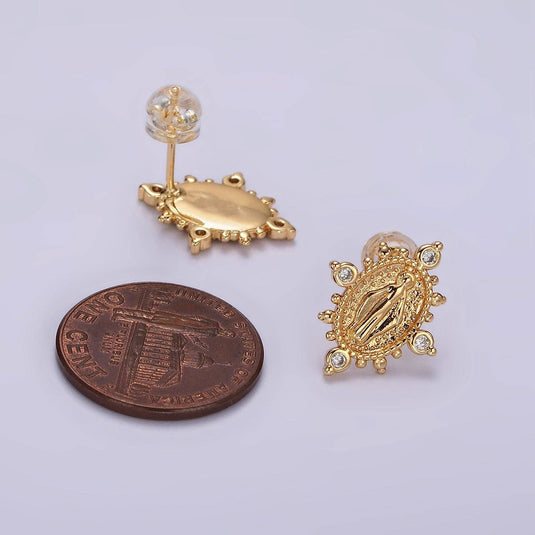 16K Guadalupe Stud Earrings