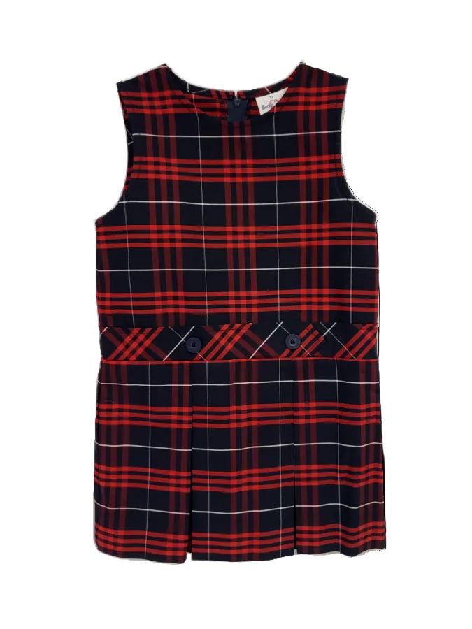 Load image into Gallery viewer, Drop Waist Jumper Plaid 37
