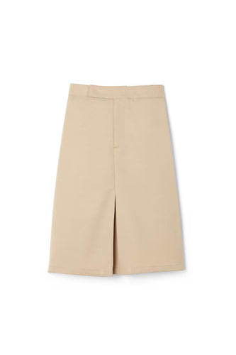 Below the Knee Khaki Skirt