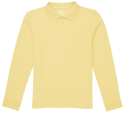 CR Pique Polo Yellow Long Sleeve SMCS