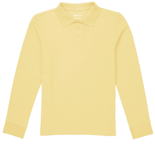 CR Pique Polo Yellow Long Sleeve SMCS