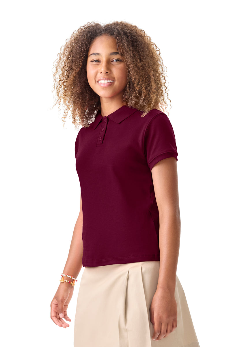 Load image into Gallery viewer, CR Jersey Female Fit Polo Burgundy
