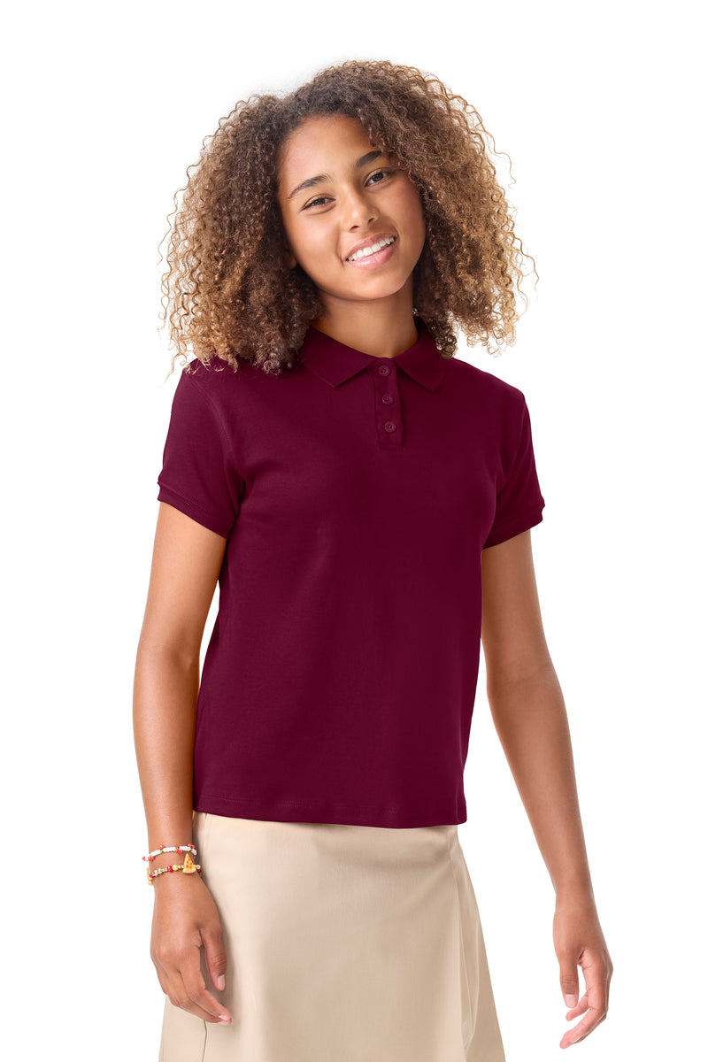 Load image into Gallery viewer, CR Jersey Female Fit Polo Burgundy
