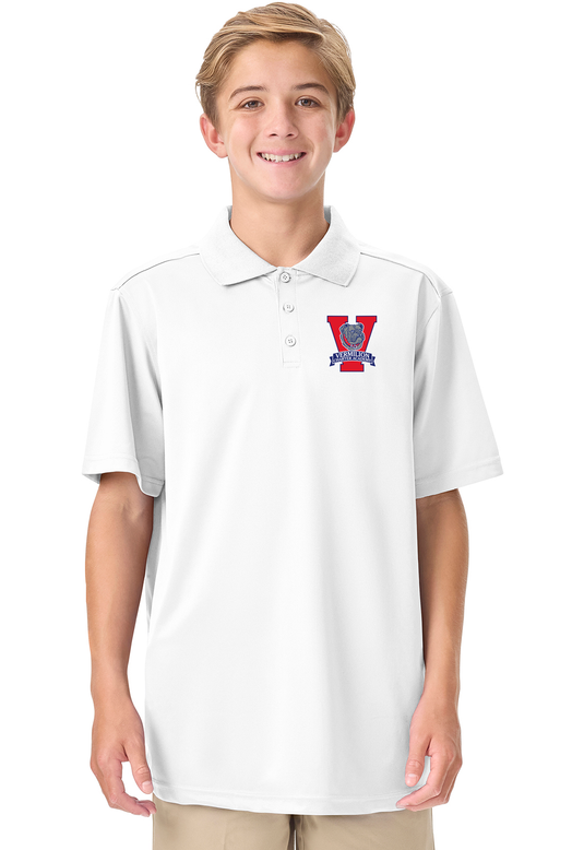 CR DryFit Polo White VCAHS (discontinuing)