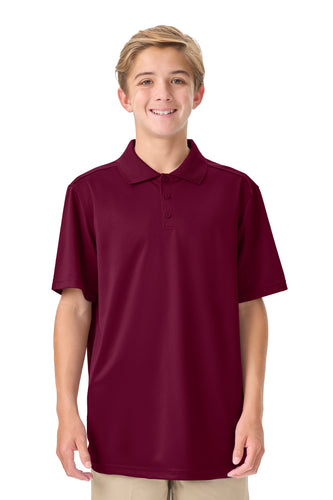 CR DryFit Polo Burgundy Short Sleeve