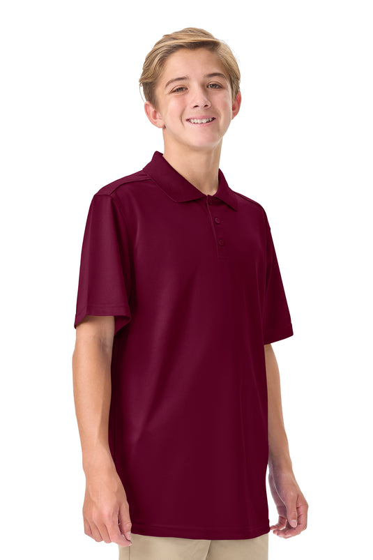 CR DryFit Polo Burgundy Short Sleeve