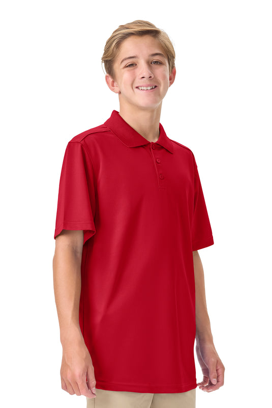 CR DryFit Polo Red Short Sleeve