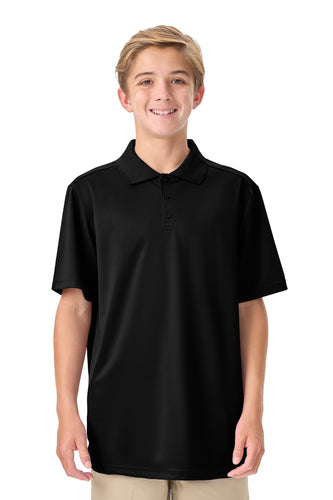 CR DryFit Polo Black Short Sleeve