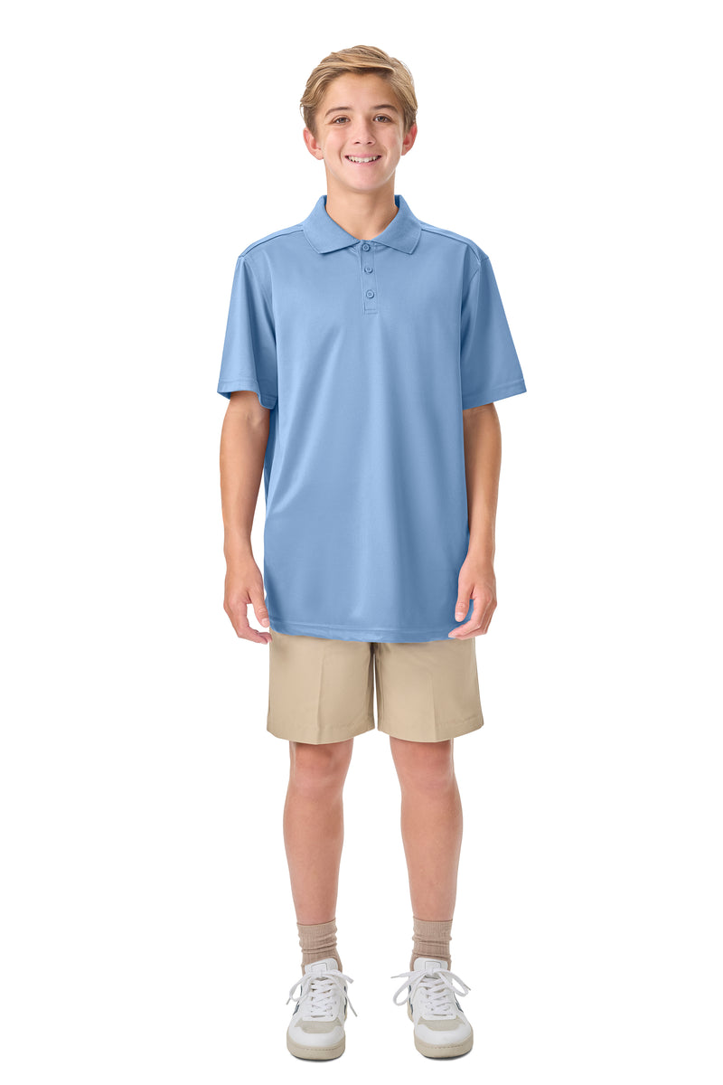 Load image into Gallery viewer, CR DryFit Polo Light Blue Short Sleeve
