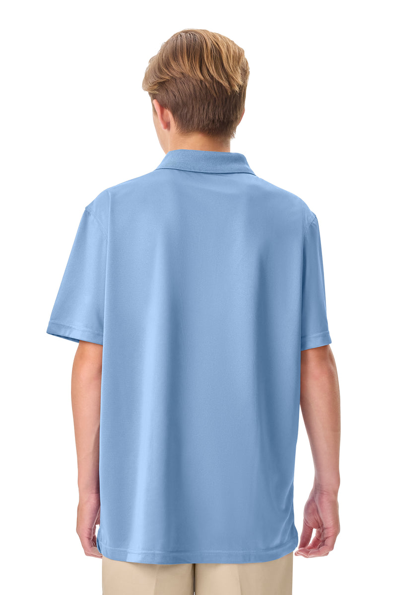 Load image into Gallery viewer, CR DryFit Polo Light Blue Short Sleeve
