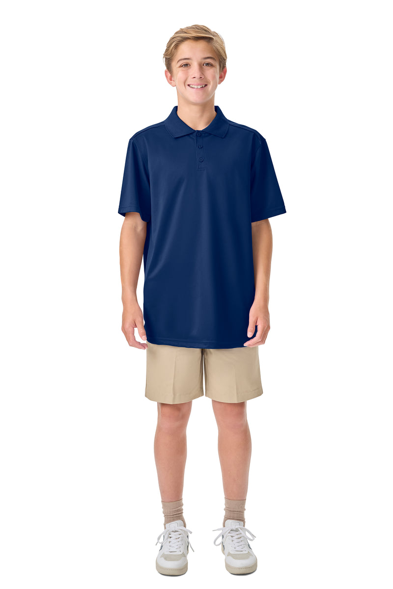 Load image into Gallery viewer, CR DryFit Polo Navy Short Sleeve
