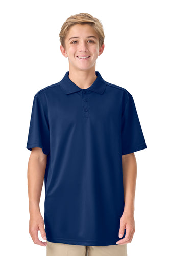 CR DryFit Polo Navy Short Sleeve
