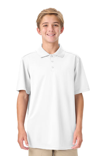CR DryFit Polo White Short Sleeve