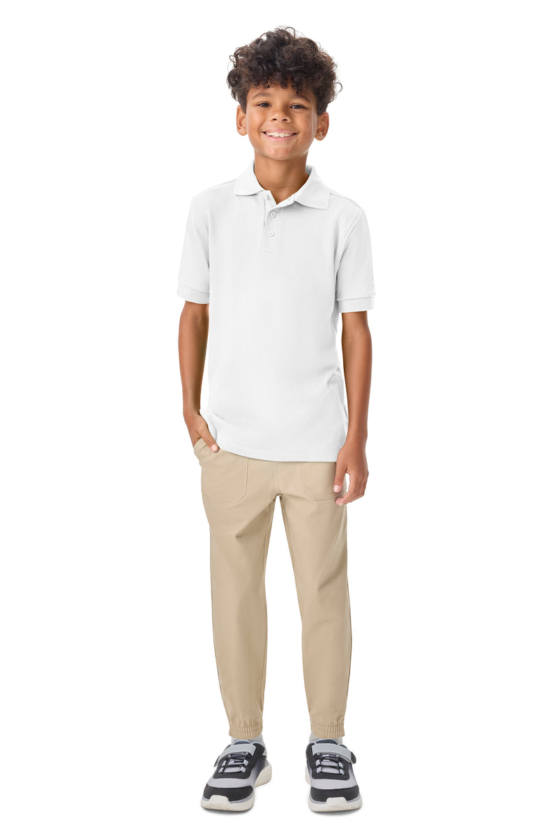 Load image into Gallery viewer, CR Jersey Polo White Short Sleeve
