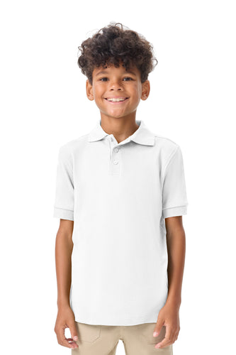 CR Jersey Polo White Short Sleeve