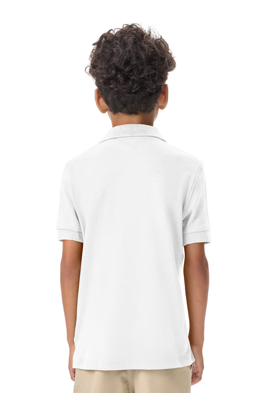 CR Jersey Polo White Short Sleeve