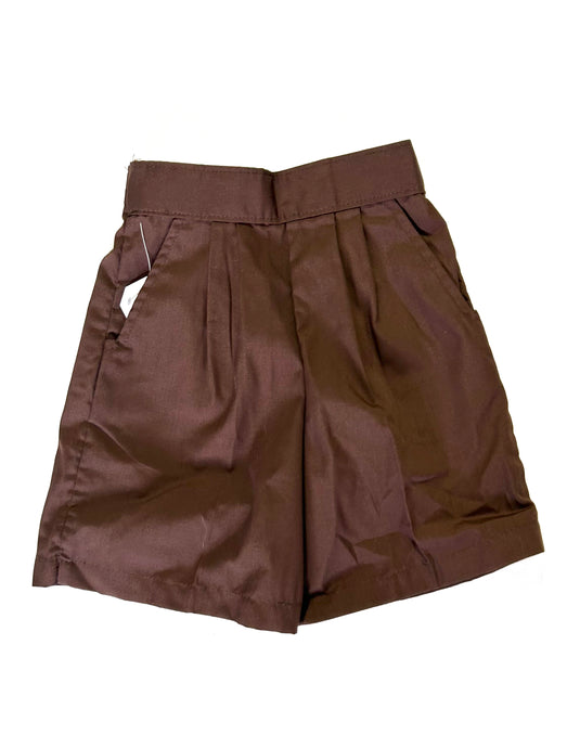 Girls Pull On Shorts Brown