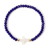 Crystal Bead Cross Bracelet