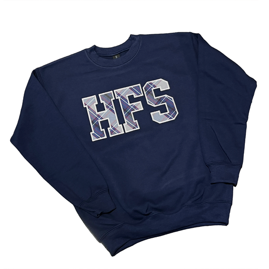 Appliqued Crew HFS Navy