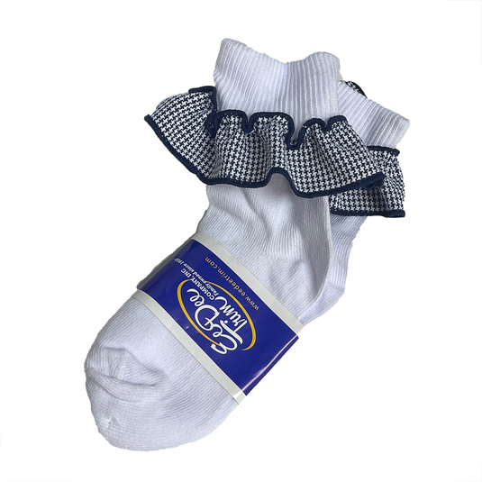 Ruffle Socks Plaid 03N