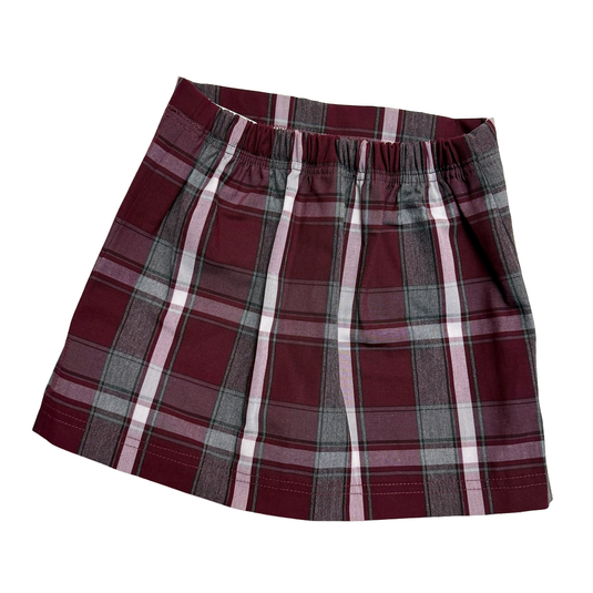 Pull On Skort Plaid 54