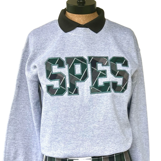 Appliqued Crew SPES Grey
