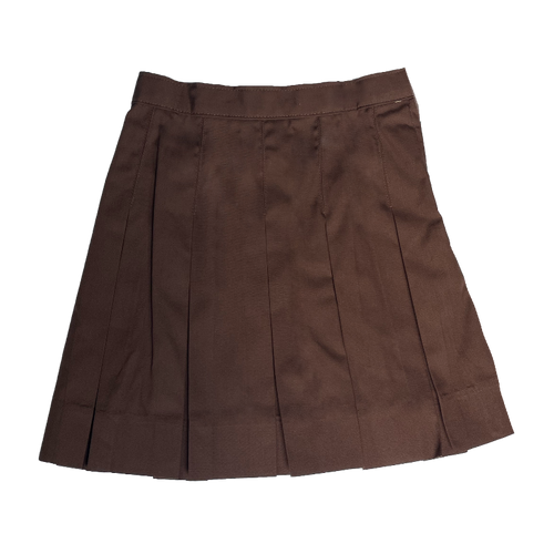 EW Pleated Skirt Brown
