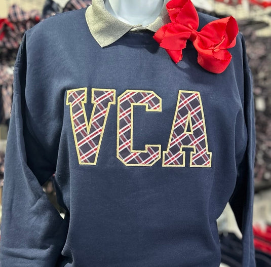 Appliqued Crew VCAHS Navy