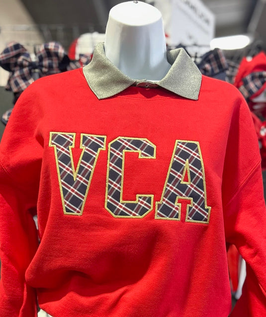 Appliqued Crew VCAHS Red
