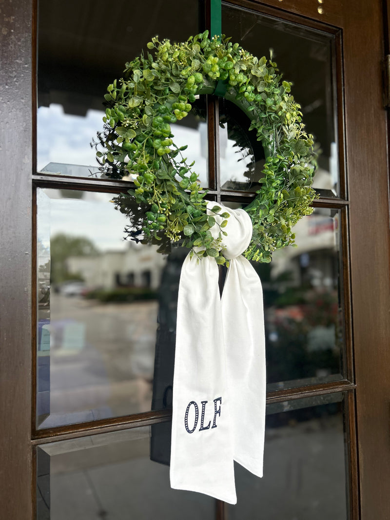 Load image into Gallery viewer, Wreath Sash w/School Letters
