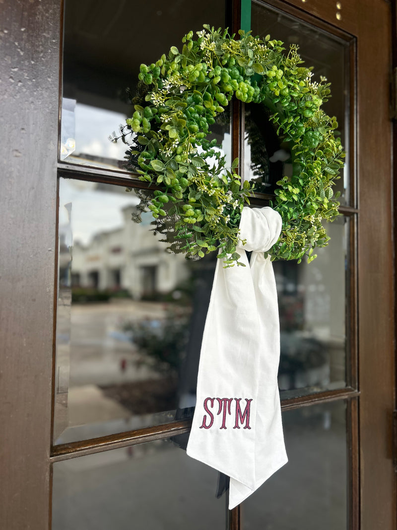 Load image into Gallery viewer, Wreath Sash w/School Letters
